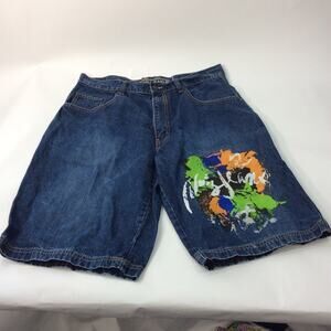 Noiz Men's 36 Jeans Urban Shorts Noiz Graphic Bermudas